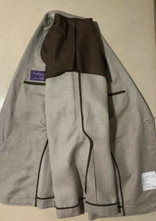Neu mit Etikett: 4995 $ Ralph Lauren Purple Label Herren-Sportmantel-Blazer LT Brown 42L Handgefertigt