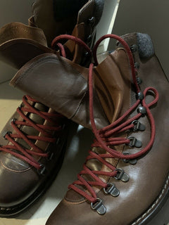 Neu $1295 Brunello Cucinelli Herren Lederstiefel Schuhe Dunkelbraun 9 US ( 42 Eu )