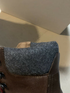 Neu $1295 Brunello Cucinelli Herren Lederstiefel Schuhe Dunkelbraun 9 US ( 42 Eu )