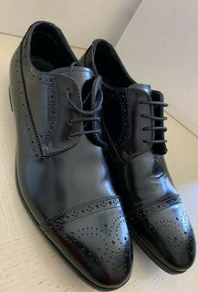 Neu 495 $ Emporio Armani Herren Oxfords Schuhe Schwarz 10 US/9 UK