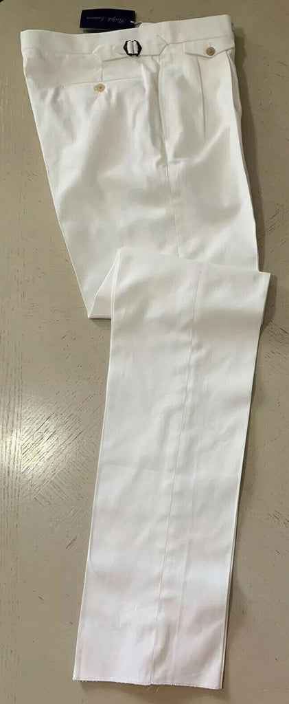 Neu mit Etikett: 495 $ Ralph Lauren Purple Label Herrenhose Weiß 34 US (50 Euro) Italien
