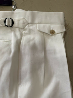 Neu mit Etikett: 495 $ Ralph Lauren Purple Label Herrenhose Weiß 34 US (50 Euro) Italien
