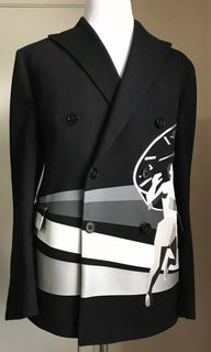 Neu mit Etikett: 3995 $ Ralph Lauren Purple Label RLX Herren Sportmantel Blazer Schwarz 44R US Italien