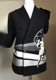 Neu mit Etikett: 3995 $ Ralph Lauren Purple Label RLX Herren Sportmantel Blazer Schwarz 44R US Italien