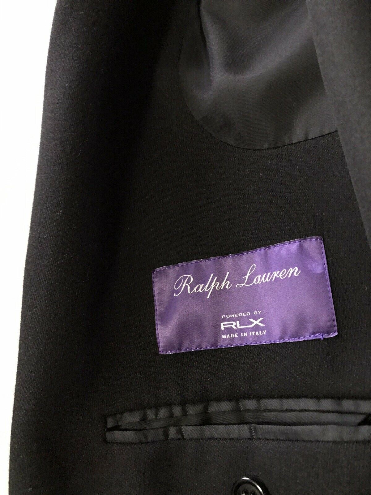 NWT $3995 Ralph Lauren Purple Label RLX Men Sport Coat Blazer Black 44R US Italy