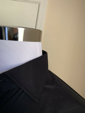 PoNWT $395 Ralph Lauren Purple Label Herrenhemd, Schwarz, Größe 41/16, Italien