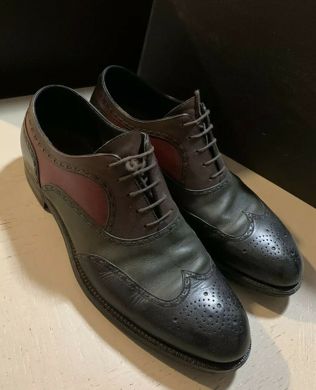 $980 Bottega Veneta Men Leather Shoes Multi-color 10 US ( 43 Eu ) Italy