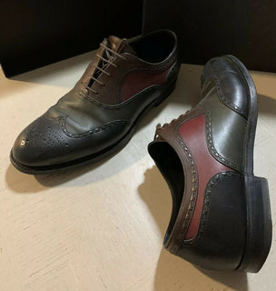 $980 Bottega Veneta Men Leather Shoes Multi-color 10 US ( 43 Eu ) Italy