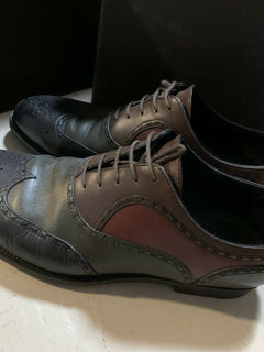 $980 Bottega Veneta Men Leather Shoes Multi-color 10 US ( 43 Eu ) Italy
