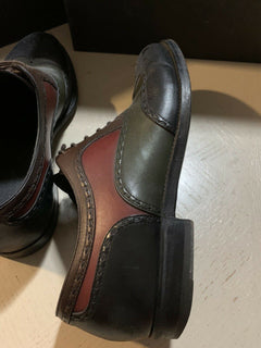$980 Bottega Veneta Men Leather Shoes Multi-color 10 US ( 43 Eu ) Italy