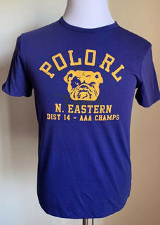 Neu mit Etikett: Polo Ralph Lauren Herren-T-Shirt mit zwei Seiten, Blau/Gelb, Größe S