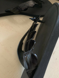 NIB $ 620 Bottega Veneta Herren Krokodil Flip Flop Sandale Schuhe Schwarz 8 US/41 Euro 