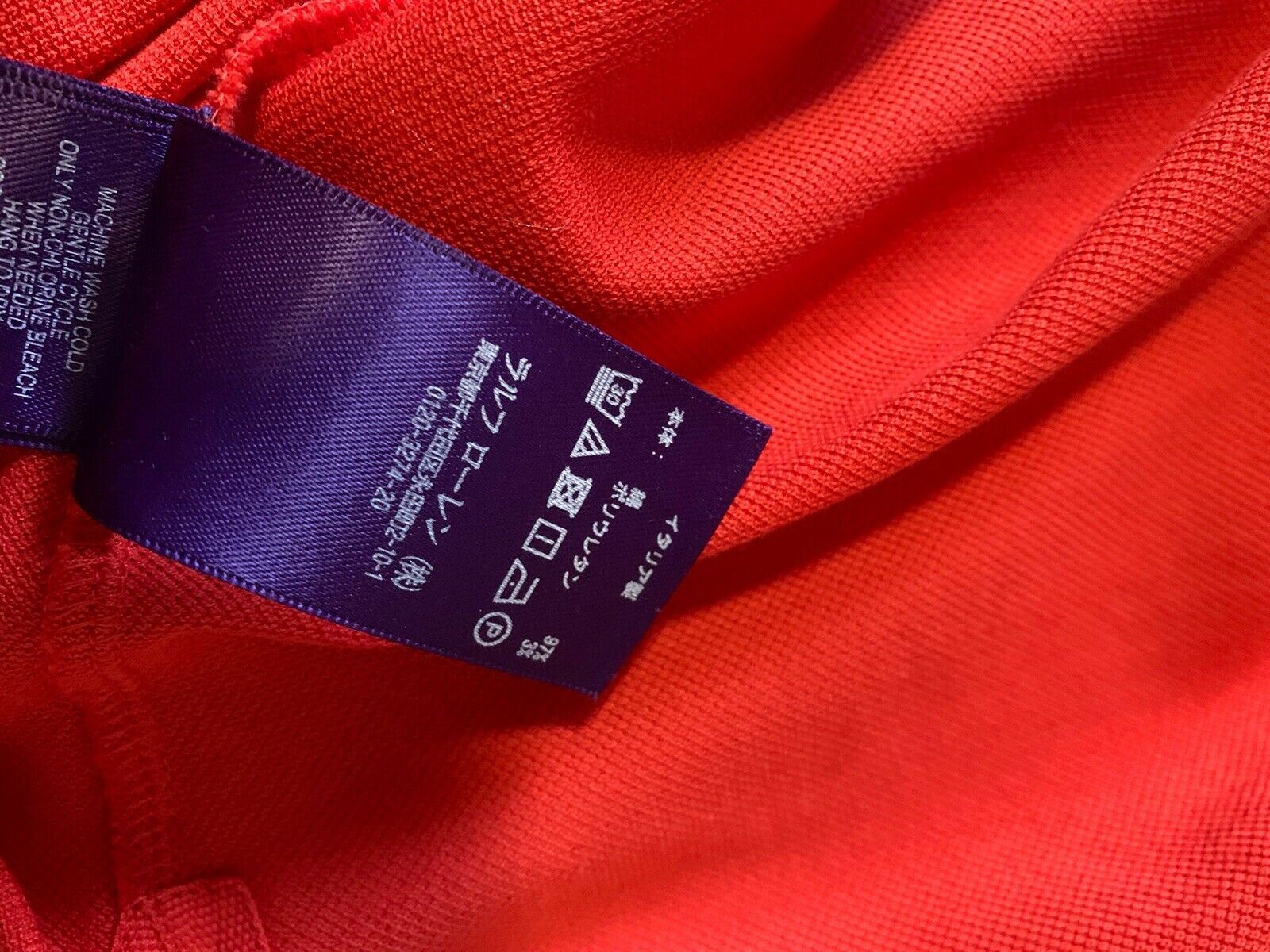 New $375 Ralph Lauren Purple Label RLX Men Polo Shirt Orange XXL Italy