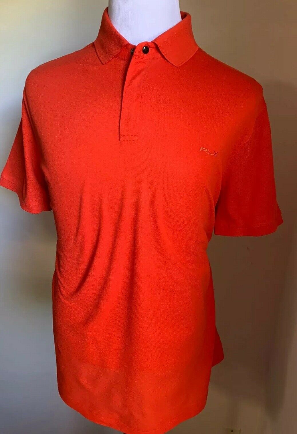 New $375 Ralph Lauren Purple Label RLX Men Polo Shirt Orange XXL Italy