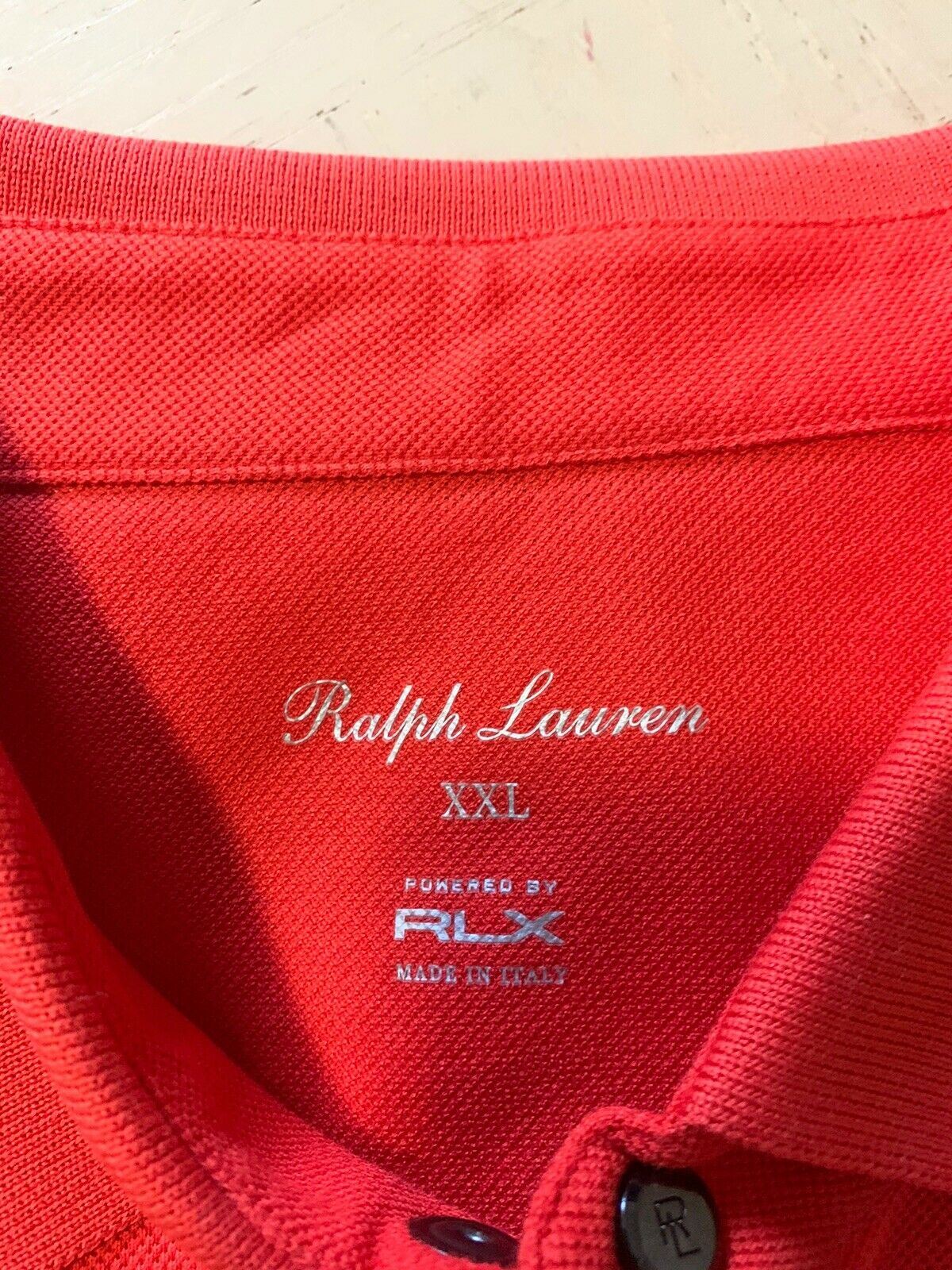 New $375 Ralph Lauren Purple Label RLX Men Polo Shirt Orange XXL Italy