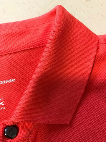 Neu $375 Ralph Lauren Purple Label RLX Herren Poloshirt Orange XXL Italien