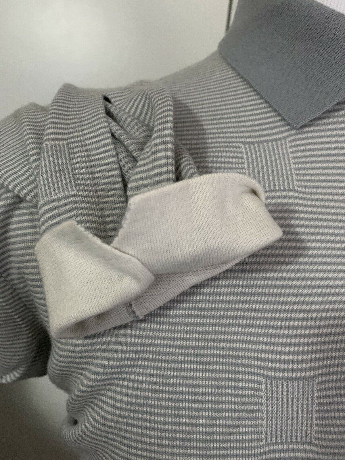NWT $995 Ermenegildo Zegna Couture Crewneck Knitwear Sweater Gray L US ( 50 Eu)