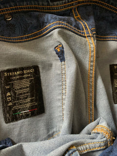1250 $ Stefano Ricci Herrenjeans Blau 36 US
