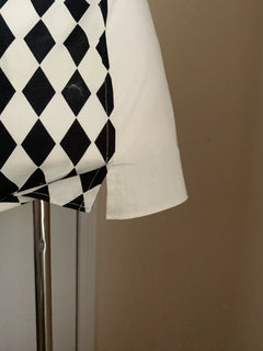 Neu mit Etikett: 750 $ Bottega Veneta Herren-Kurzarmhemd Mist-Black M US (50 Eu) Italien