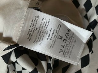 Neu mit Etikett: 750 $ Bottega Veneta Herren-Kurzarmhemd Mist-Black M US (50 Eu) Italien