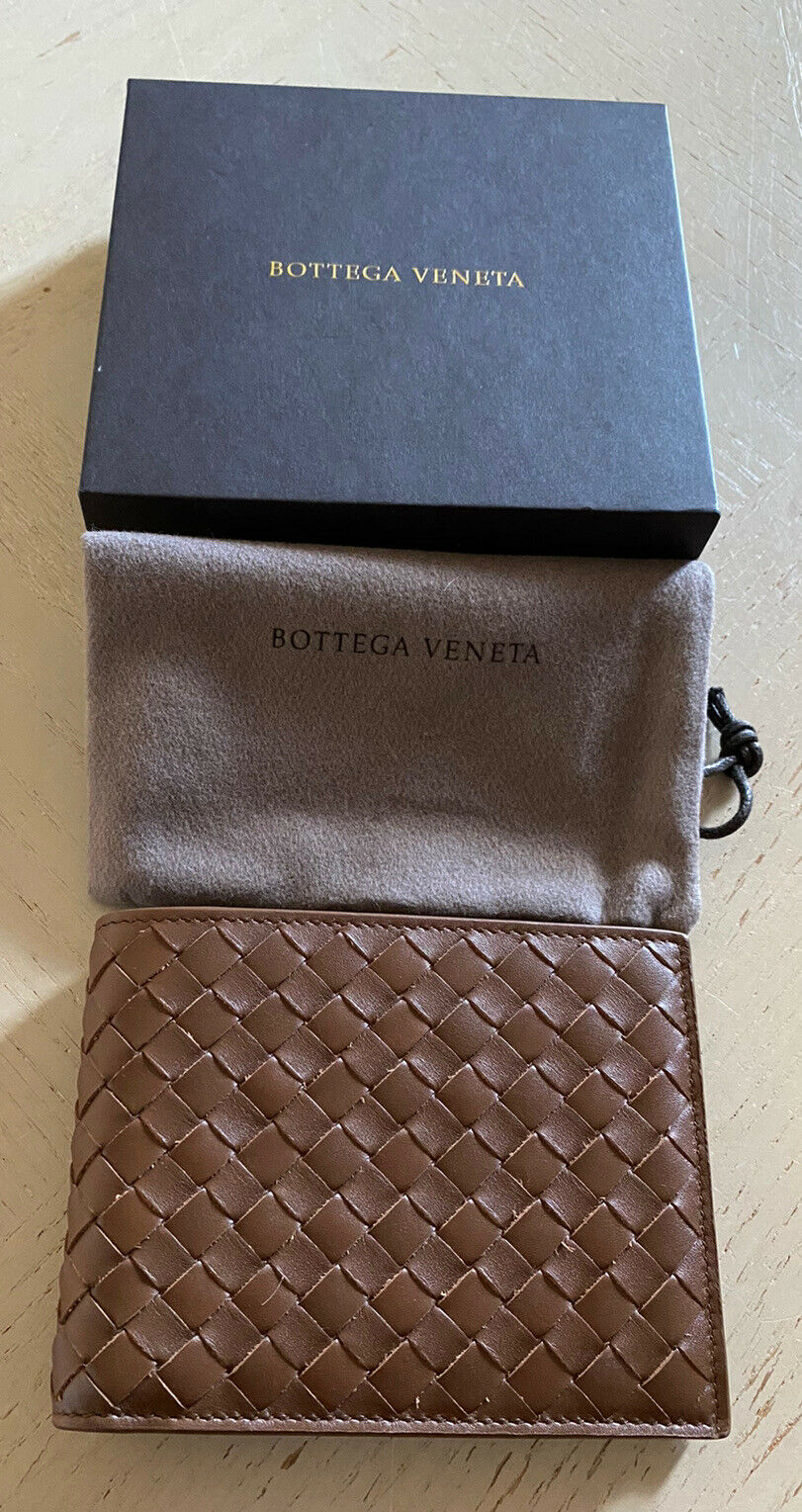 New $655 Bottega Veneta Mens Wallet Brown 148324 Italy