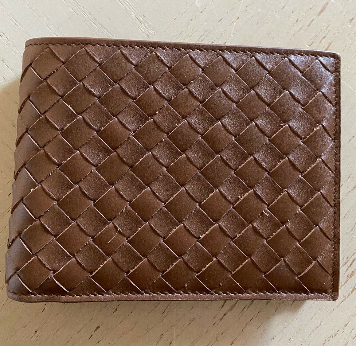 New $655 Bottega Veneta Mens Wallet Brown 148324 Italy