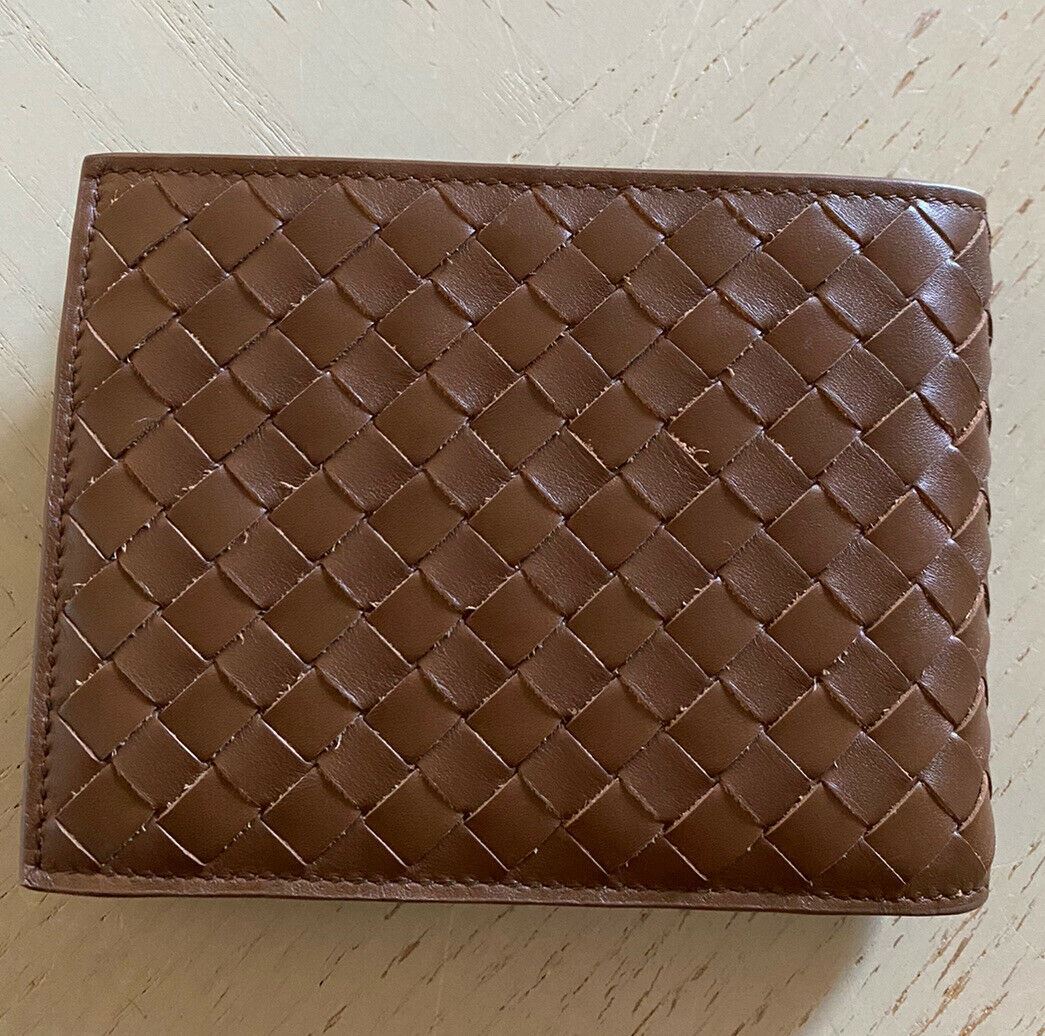 New $655 Bottega Veneta Mens Wallet Brown 148324 Italy