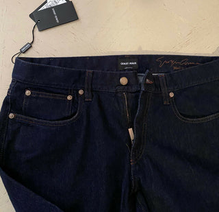 NWT $ 1075 Giorgio Armani Herren Jeans Hose Blue Denim 36 US (52 Eu) Italien