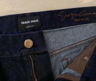 NWT $ 1075 Giorgio Armani Herren Jeans Hose Blue Denim 36 US (52 Eu) Italien