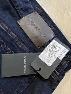 NWT $ 1075 Giorgio Armani Herren Jeans Hose Blue Denim 36 US (52 Eu) Italien