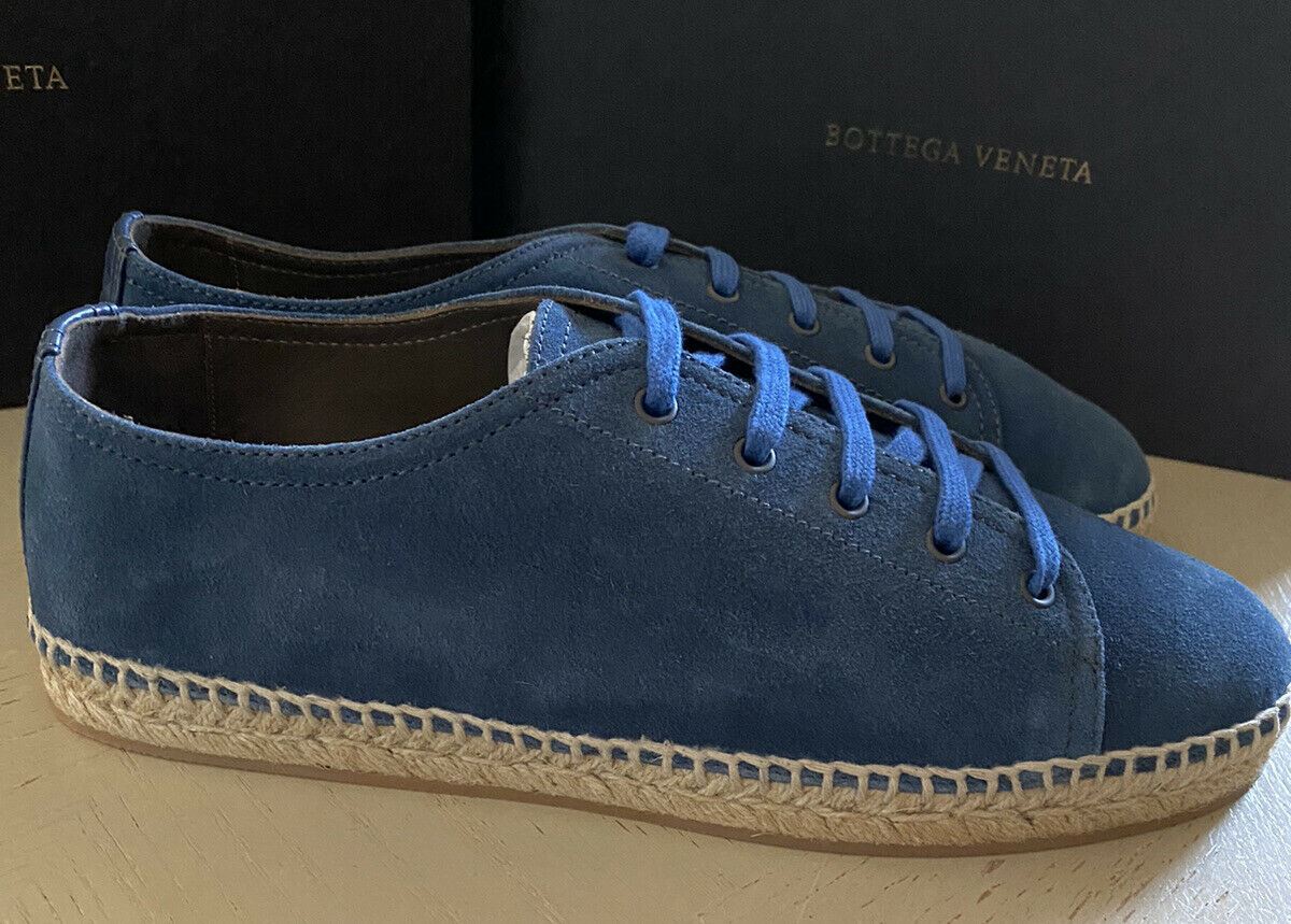 New Bottega Veneta Men Suede Espadrille Shoes Blue 8 US ( 41 Eu ) Italy