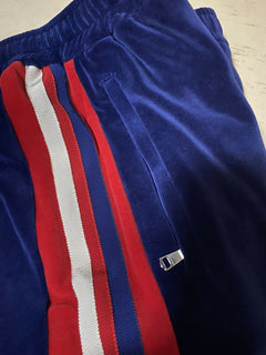 Neu mit Etikett: 1480 $ Gucci Herren-Trainingshose, Blau, Größe XXXL, hergestellt in Italien