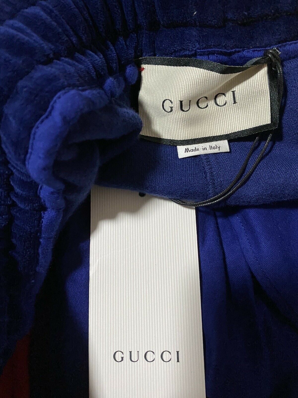 Neu mit Etikett: 1480 $ Gucci Herren-Trainingshose, Blau, Größe XXXL, hergestellt in Italien