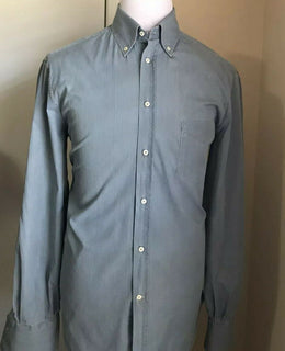 795 $ Brunello Cucinelli Herren Jeanshemd Basic Fit Blau L Italien
