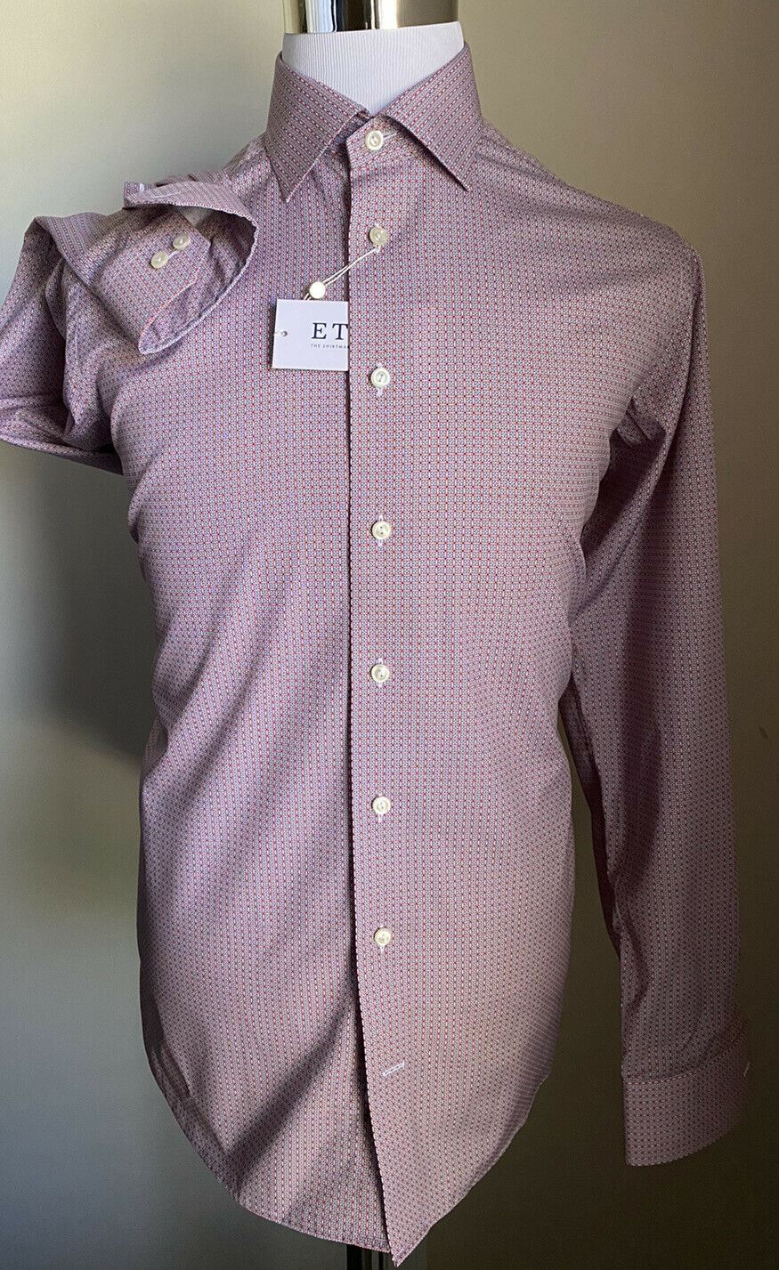 Мужская классическая рубашка ETON LT, красная, размер 16/41, 390 долларов NWT