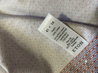 Neu mit Etikett: 390 $ ETON Herrenhemd LT Rot Größe 16/41