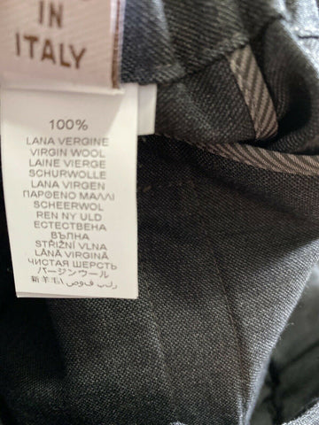 Neu $1495 Brunello Cucinelli Leichte Wollhose für Damen DK Grau 6 US/42 It