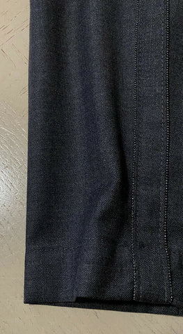 Neu $1495 Brunello Cucinelli Leichte Wollhose für Damen DK Grau 6 US/42 It