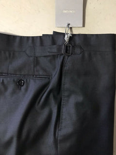 Neu mit Etikett: 1110 $ Tom Ford Herren-Twillhose DK Grau 34 US (50 Eu) Italien