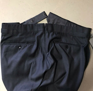 Neu mit Etikett: 1110 $ Tom Ford Herren-Twillhose DK Grau 34 US (50 Eu) Italien