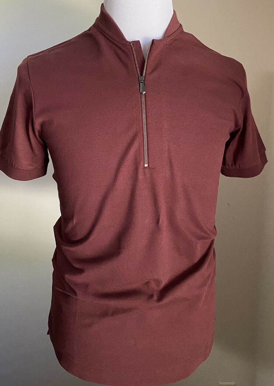 NWT $520 Bottega Veneta Mens Polo Shirt Burgundy L US ( 52 Eu ) Italy