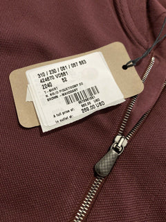 Neu mit Etikett: 520 $ Bottega Veneta Herren-Poloshirt Burgund L US (52 Eu) Italien