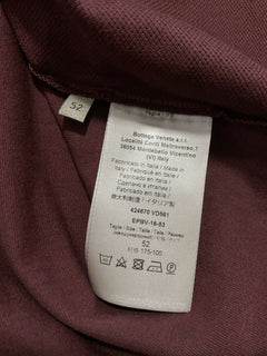 Neu mit Etikett: 520 $ Bottega Veneta Herren-Poloshirt Burgund L US (52 Eu) Italien