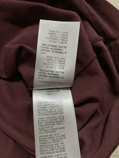 Neu mit Etikett: 520 $ Bottega Veneta Herren-Poloshirt Burgund L US (52 Eu) Italien