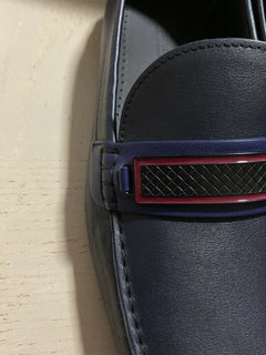NIB $ 710 Bottega Veneta Herren Leder-Fahrerschuhe DK Navy 7,5 US/40,5 Eu Italien