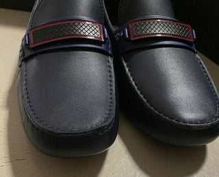 NIB $ 710 Bottega Veneta Herren Leder-Fahrerschuhe DK Navy 7,5 US/40,5 Eu Italien