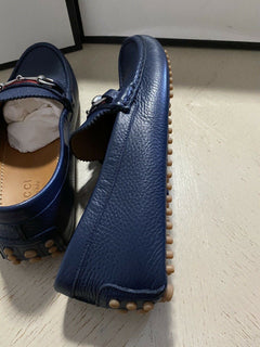 Neue Gucci Herren-Fahrerschuhe aus Leder, DK Blau, 11 US/10,5 G UK, Italien