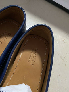 Neue Gucci Herren-Fahrerschuhe aus Leder, DK Blau, 11 US/10,5 G UK, Italien
