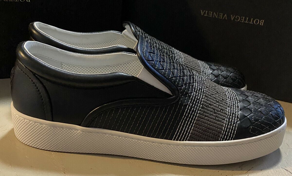 NIB $790 Bottega Veneta Mens Leather  Sneakers Shoes Black 8 US(41 EU)