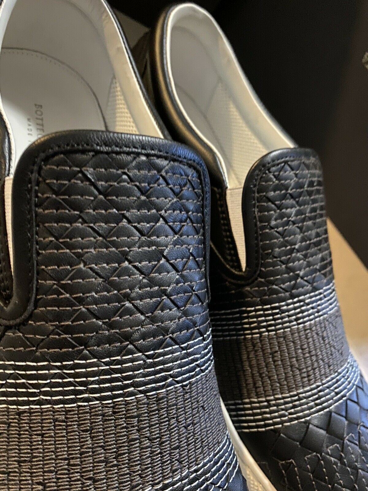 NIB $790 Мужские кожаные кроссовки Bottega Veneta Black 8 US(41 EU)